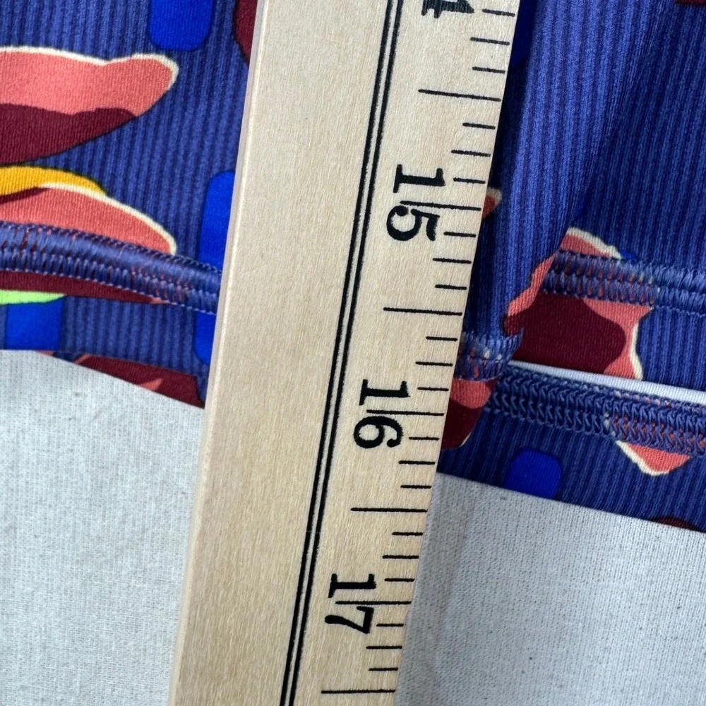New Athleta Salutation Stash  16.5" Floral‎ Print Skort size XS Blue/Red - Picture 10 of 10